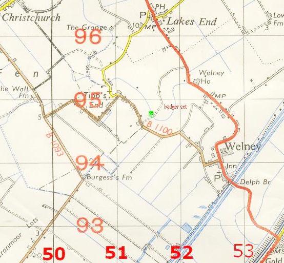 OS 1-inch map, 1950s